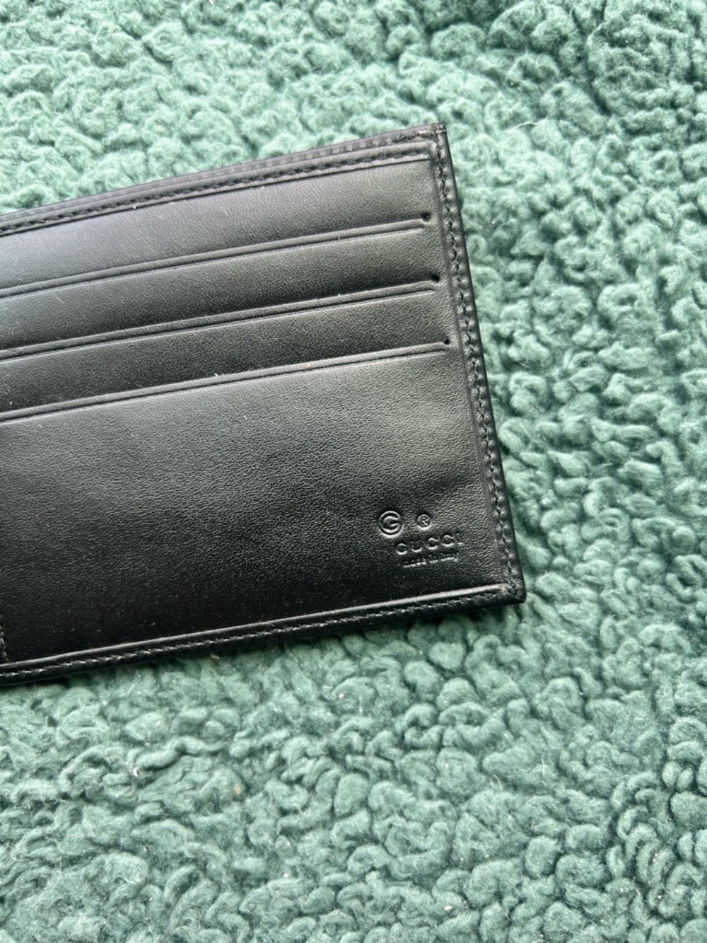 NWT Gucci Authentic Men’s Canvas Bifold Wallet Black - Picture 7 of 8